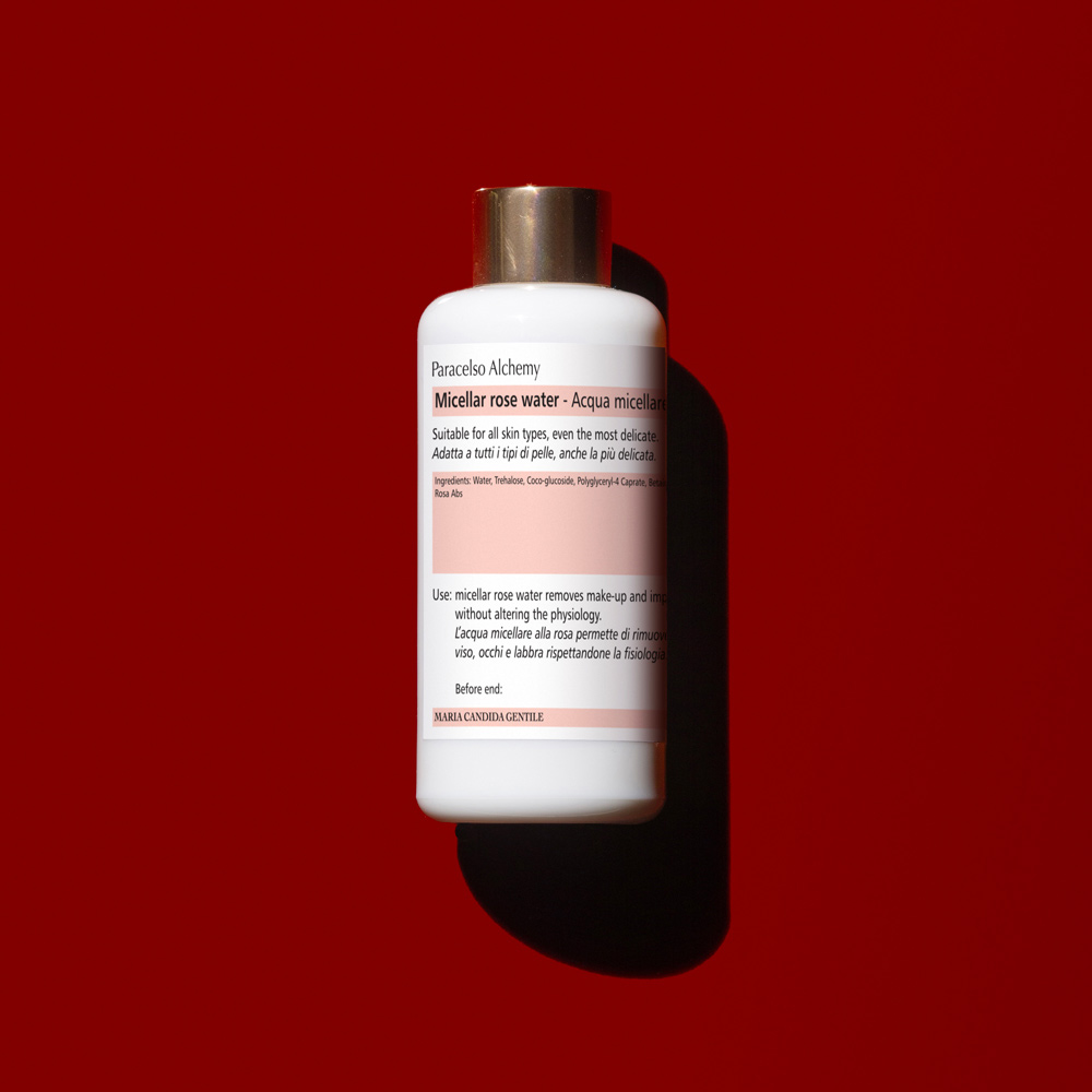 Acqua micellare alla rosa da della linea Paracelso Alchemy di Maria Candida Gentile