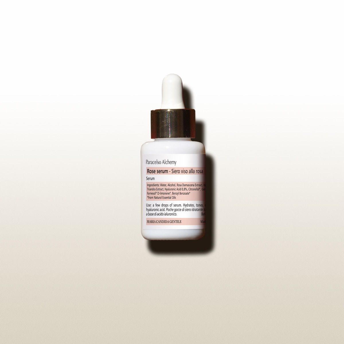 Siero viso alla rosa della linea Paracelso Alchemy di Maria Candida Gentile